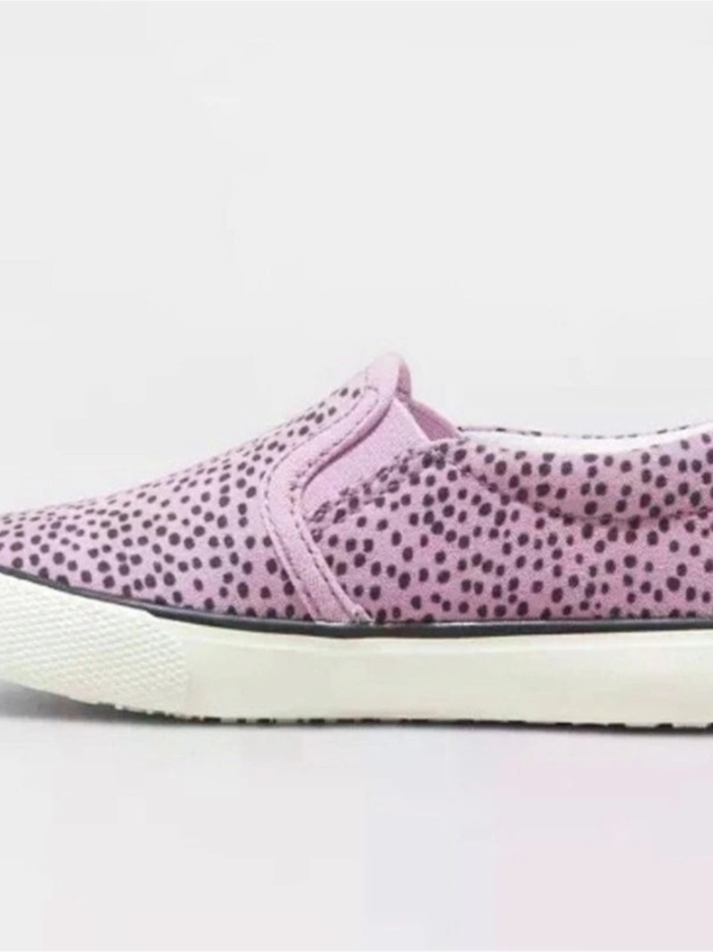 Cat & Jack Toddler Boys Girls Purple Spotted Slip On Canvas Sneakers Size 11 - Picture 9 of 9